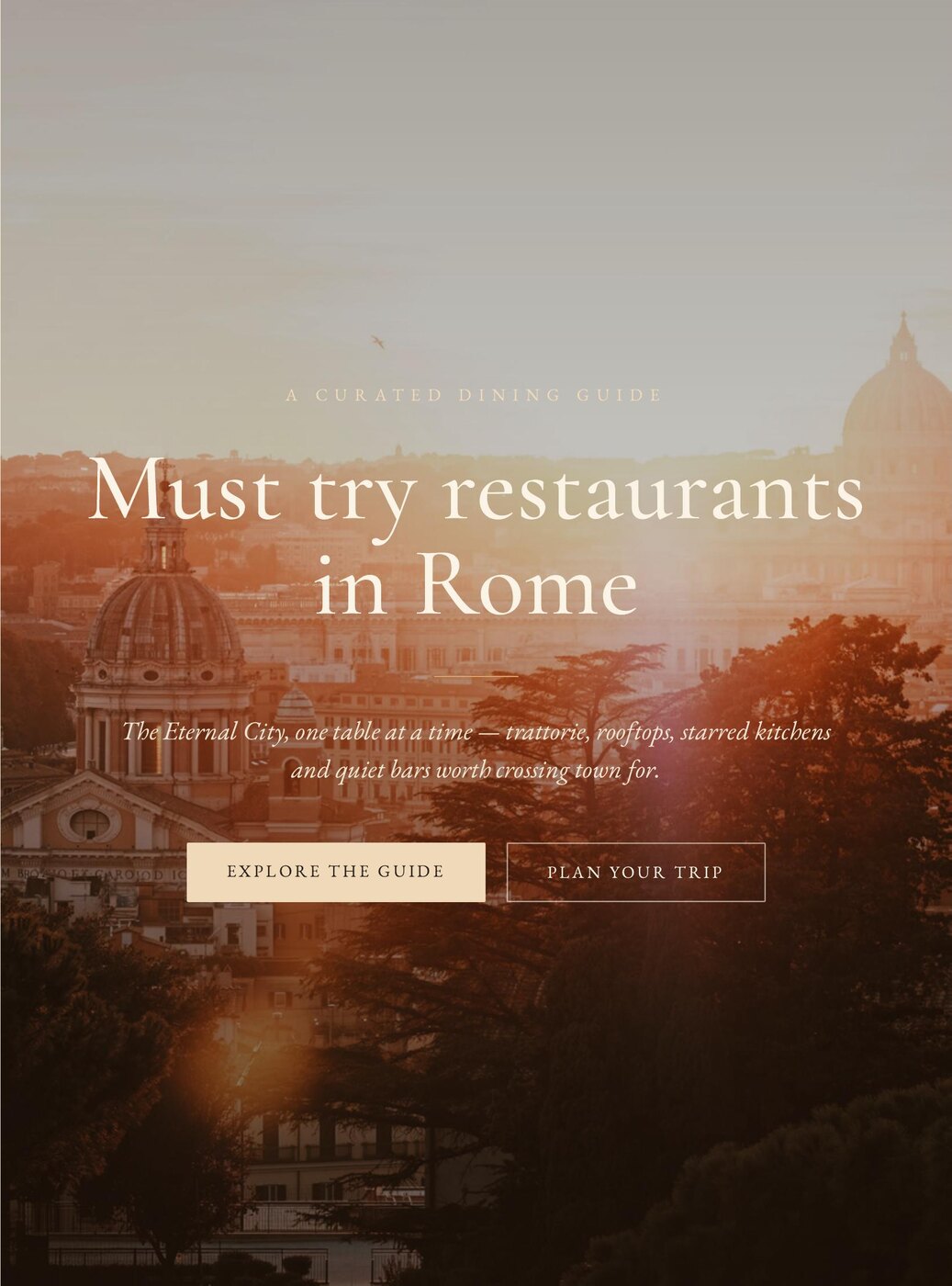 Must-try restaurants in Rome — a Travel Atelier guide